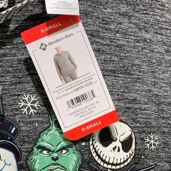 Women pullover hoodie. Christmas theme “you can’t sit with us.” Xsmall - Picture 3 of 3